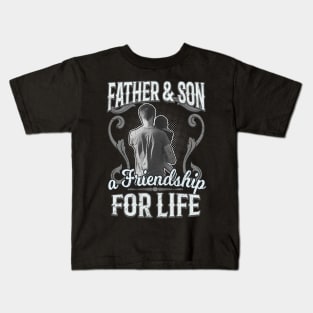 Father And Son Friendship For Life Kids T-Shirt